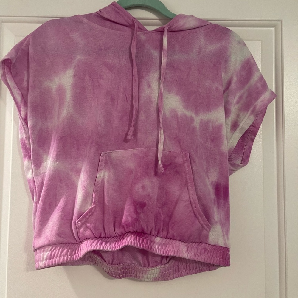 CROPPED SHORTSLEEVE HOODIE